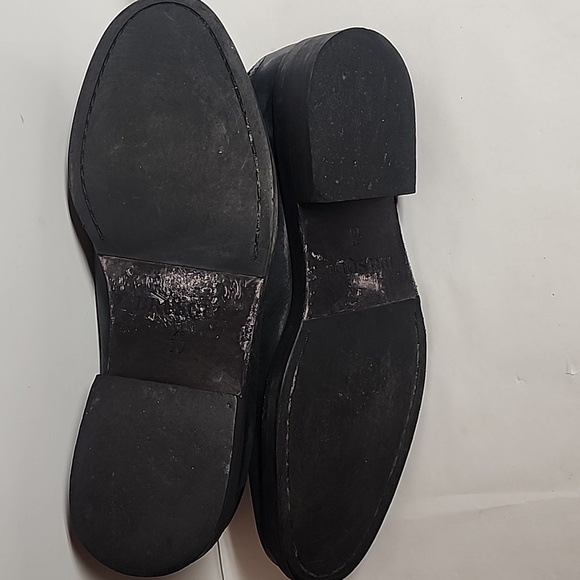 Brusque Size 43/10 Classic Wingtip Black Mens Leather Quality Oxford Shoes - Picture 7 of 9